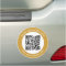 Custom QR Code And Text Template Car Magnet