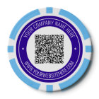 Custom QR Code and Text Your Business Poker Chips