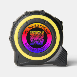 Custom QR Code and Text Your Business Tape Measure 1