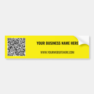 Custom QR Code Business Bumper Sticker Template