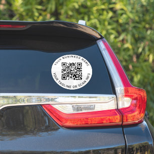 Custom QR Code Business Car Vinyl Decal