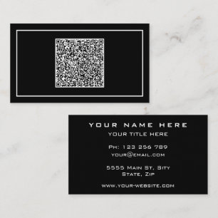 Custom QR Code Business Card Your Own Design
