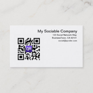 Custom QR Code Business Cards