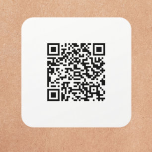 Custom QR Code business classic sticker