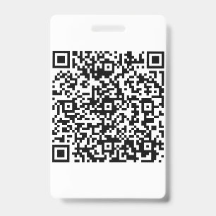 Custom QR Code business ID Badge