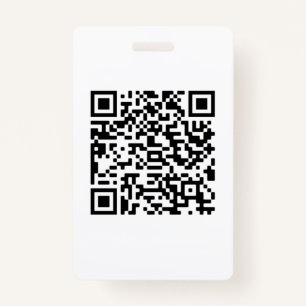 Custom QR Code business ID Badge