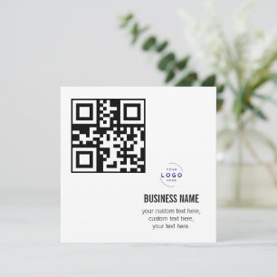 Custom QR Code Business Logo Name Template