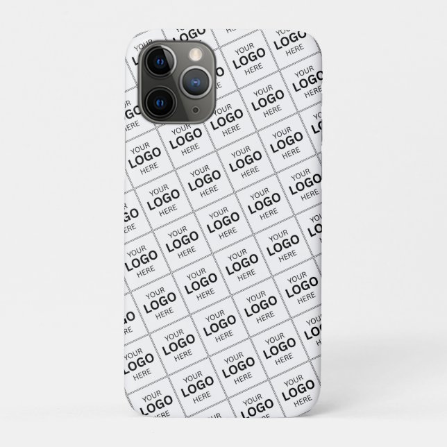 Custom QR Code Business Logo Name Template Case-Mate iPhone Case (Back)