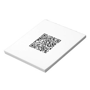 Custom QR Code business Notepad