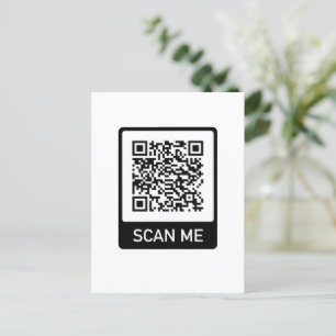 Custom QR Code business Postcard