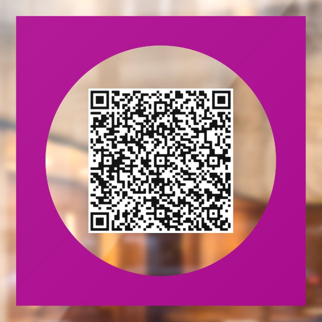 Custom QR Code Business Promotional Window Cling (Sheet 2)