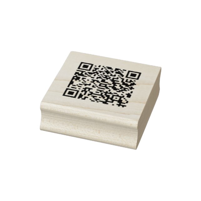 Custom QR-Code business rubber stamp (Stamp)
