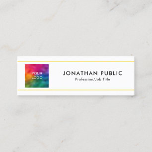 Custom QR Code Company Logo Employee Name Mini Calling Card