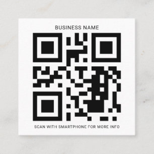 Custom QR Code Create Your Own Square Business Card