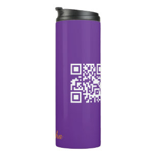 Custom qr code Elegant Tumbler Business Logo