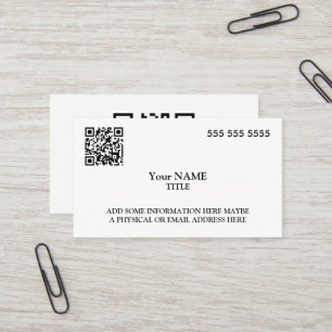 Custom QR Code Executive Business Card
