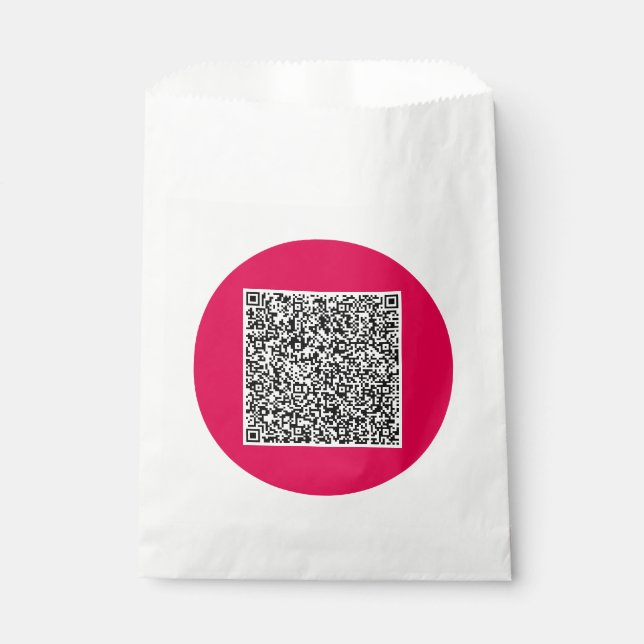 Custom QR Code Favour Bags Personalised Your Desig (Front)
