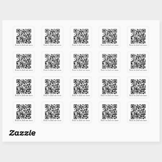 Custom QR Code Generator Website Square Sticker