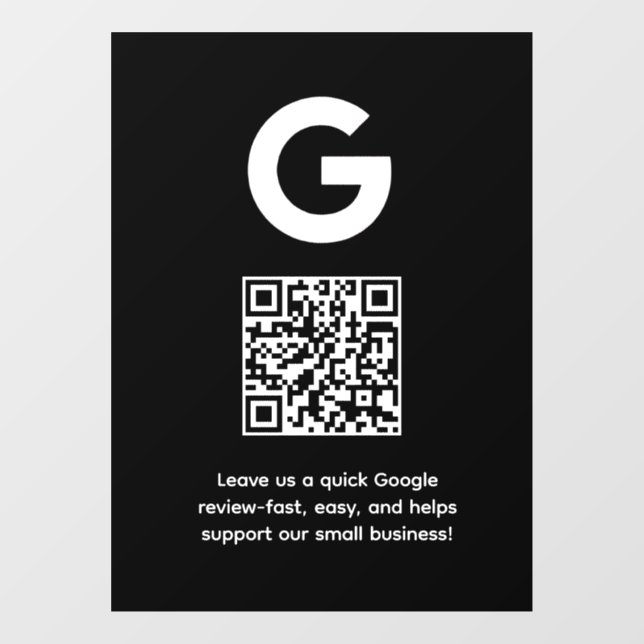 Custom QR Code | Google Reviews Business Display (Sheet)