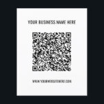 Custom QR Code Info Name Website Flyer Promotional<br><div class="desc">Custom Colours and Font Flyer with Your QR Code and Custom Text Promotional Business Personalised Company Flyers / Gift - Add Your QR Code / Image or Logo - Photo / and Text Name / Information / More - Resize and move elements with Customisation tool. Choose / add your favourite...</div>