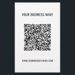 Custom QR Code Info Name Website Promotional Flyer<br><div class="desc">Your QR Code and Text Promotional Business Personalised Flyer - Add Your QR Code / Image or Logo / and Text / Information - Resize and move elements with customisation tool. Choose / add your favourite background and text colours / font / size ! Good Luck - Be Happy :)...</div>
