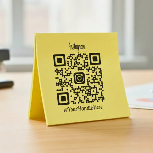 Custom QR Code Instagram Rubber Stamp