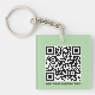 Custom QR Code Keychain – Modern Personalized desi