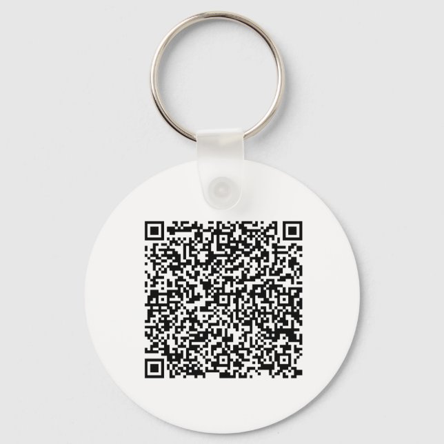 Custom QR Code & Logo Business Branding Key Ring (Back)