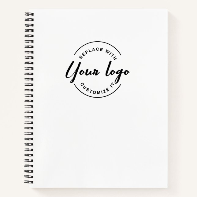 Custom QR CODE Logo website Promotional Notebook (Front)