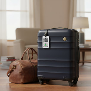 Custom QR Code Luggage Tag