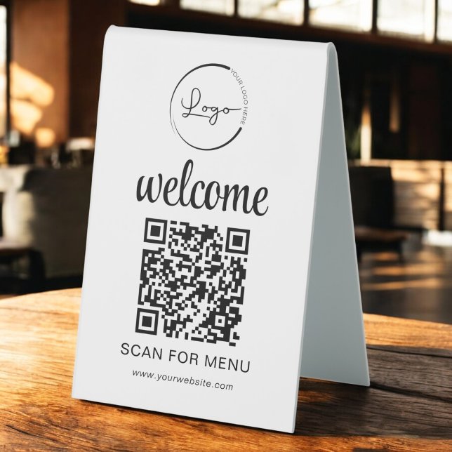 Custom QR Code Menu Text Modern Business (Creator Uploaded)