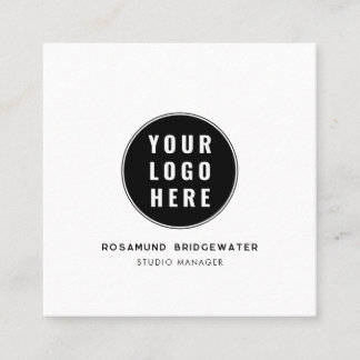 Custom QR Code Modern Logo Minimalist Calling Card