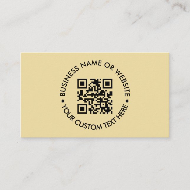 Custom QR Code | Modern Stylish Professional Business Card (Front)
