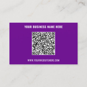 Custom QR Code Name Website Colours Business Card