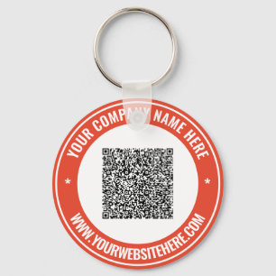 Custom QR Code Name Website Your Colours Keychain