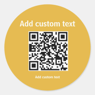 custom QR code personalised promotion sticker