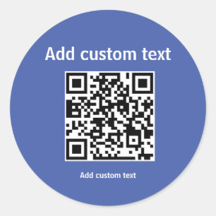 custom QR code personalized promotion Round S Classic Round Sticker