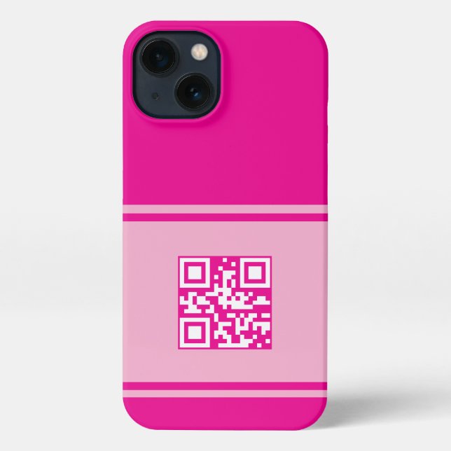 Custom QR Code Phone Case, Business QR Phone Cover (Back)