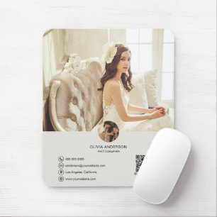 Custom QR Code Photo Business Mouse Pad