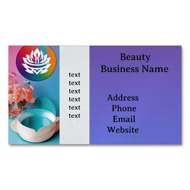 Custom QR code professional Magnetic Business Card (Front)