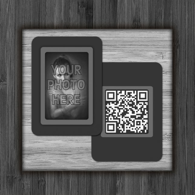 Custom QR Code Profile Photo Business Card (Creator Uploaded)