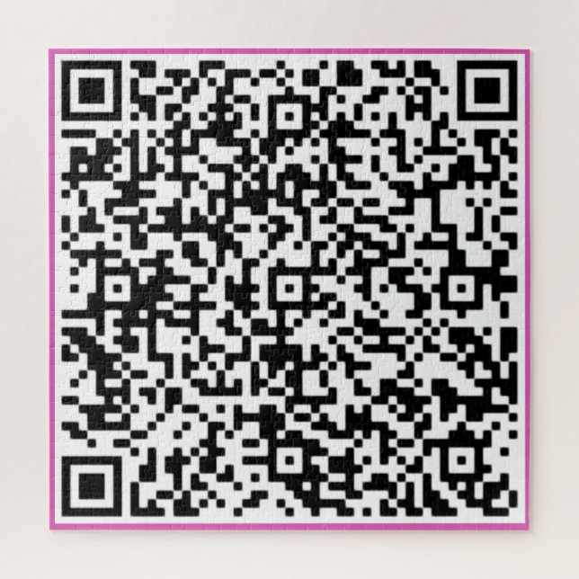 Custom QR Code Puzzle Example Your Surprise Gift (Vertical)