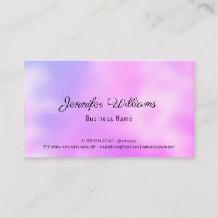 Custom QR Code Rainbow Pastel Colours Simple Moder Business Card