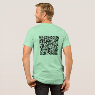 Custom QR Code Scan Design Your Own Funny Gift Tri-Blend Shirt