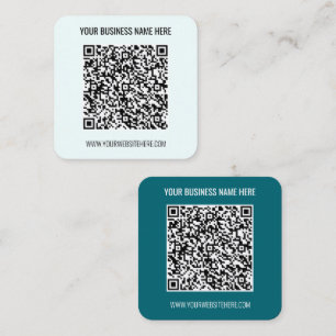 Custom QR Code Scan Info andT ext Business Card