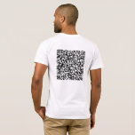 Custom QR Code Scan Info Funny Gift T-Shirt<br><div class="desc">T-shirt s with Custom Your QR Code Scan Info Personalised Modern Promotional Business or Funny Personal T-shirts / Gift - Add Your QR Code - Image or logo - photo / or text / more - Resize and Move or Remove / Add Elements - Image / Text with Customisation Tool....</div>