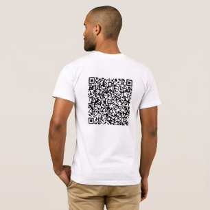 Custom QR Code Scan Info Funny Gift T-Shirt 