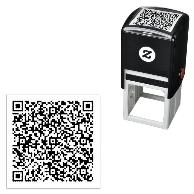 Custom QR Code Scan Info Personalised Stamp (In Situ)
