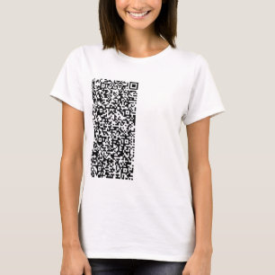 Custom QR Code Scan Info Personalised T-Shirt