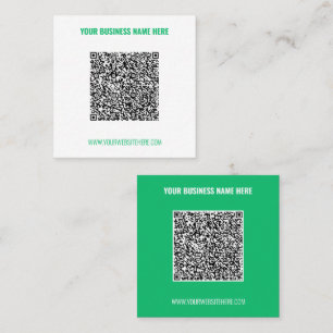 Custom QR Code Scan Info Promotional Business Card